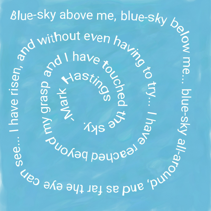 Blue sky-poem